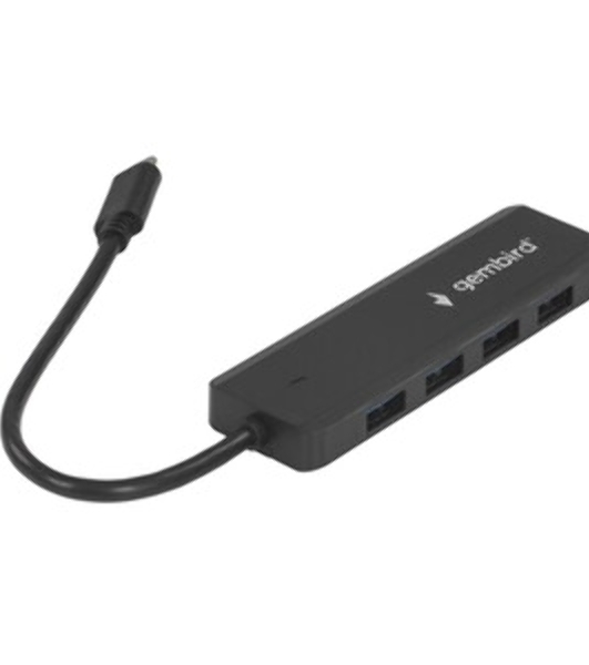 USB-концентратор Gembird UHB-C424, USB Type-C, USB 4 порта, USB Type-C