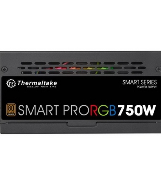 Блок питания Thermaltake Smart Pro RGb (PS-SPR-0750FPCBEU-R), 750Вт, 80 PLUS Bronze, 140мм, модульный, черный