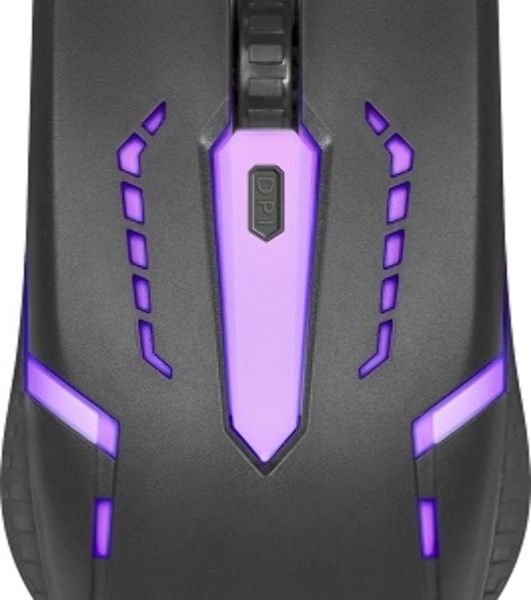 Мышь проводная Defender Hit MB-601 черный, 1200 dpi, USB, кнопки - 4