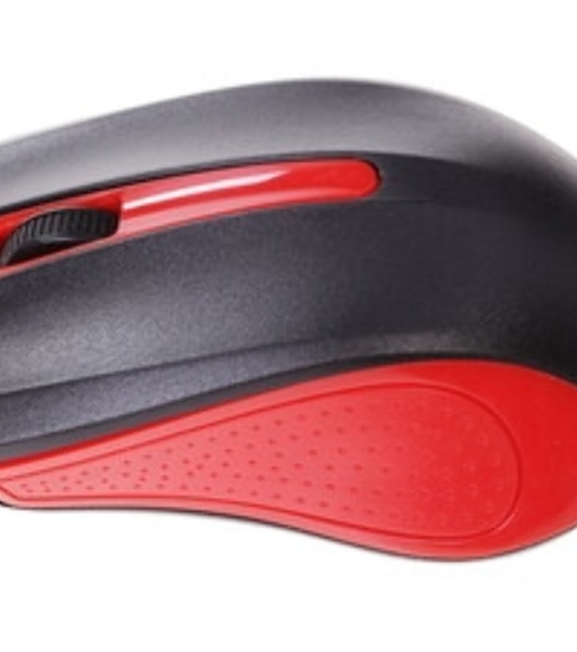 Мышь проводная Oklick 225M черный/красный, 1200 dpi, USB, кнопки - 3