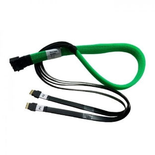Кабель U.2 Enabler, HD (SFF8643) -to- Slimline (SFF8654), 1m, Used with systems that use the Slimline connector on the backplane (05-50063-00)
