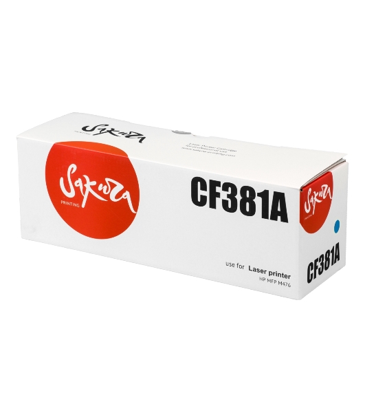 Картридж Sakura CF381A для HP MFP M476, синий, 2700 к.