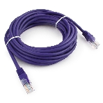 Патч-корд UTP Cablexpert cat.5e, 5м, литой, многожильный, фиолетовый, фото 1