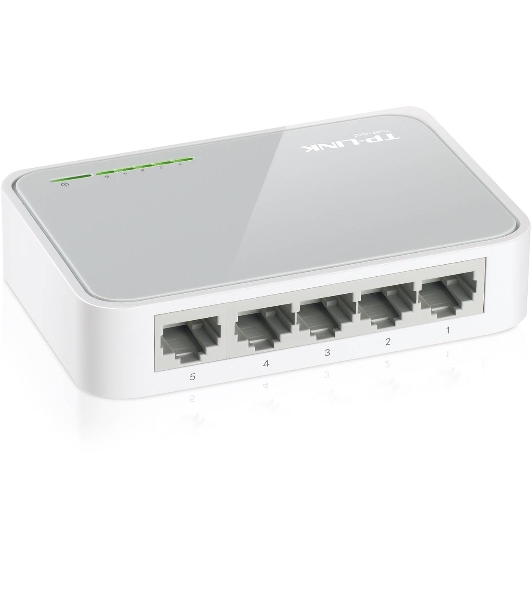 Коммутатор TP-Link SOHO TL-SF1005D Коммутатор 5-port 10/100M mini Desktop Switch, 5 10/100M RJ45 ports, Plastic case