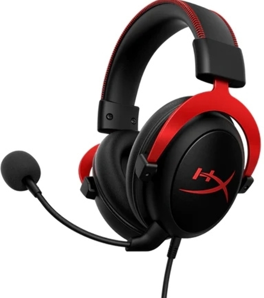 Гарнитура HyperX Cloud II красный, проводная, совместимость с консолями