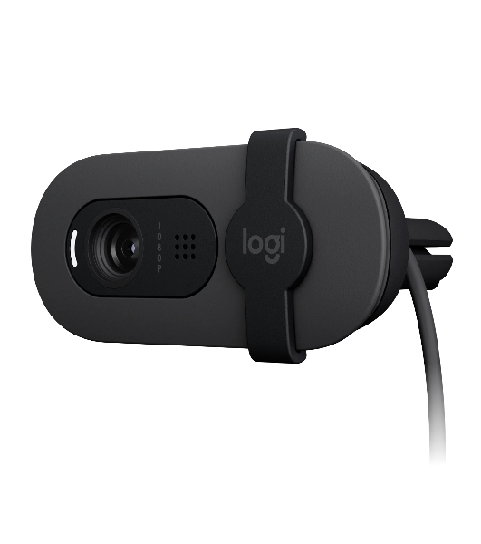 Веб-камера Logitech Webcam Brio 100, 1920x1080, GRAPHITE, защитная шторка