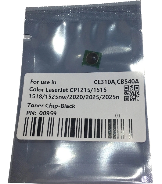 Чип CET картриджа CE310A, CB540A, CE320A, CC530A, CE250A для HP Color LaserJet CP1215/1515/2025/CP1025 черный, (унив.), 1.2K/2.2K/2K/3.5K/5K