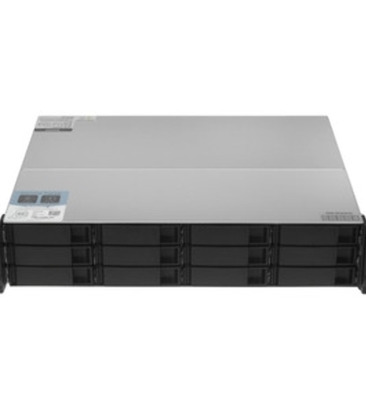 Сетевое хранилище без дисков SMB QNAP TS-1273AU-RP-8G NAS 12 HDD trays, 2x 2.5 GbE, rackmount, 2 PSU. 4-core AMD V1500B2,2 GHz, RAM 8 Gb (8 Gb UDIMM DDR4 (1 x 8 Gb) up to 32 Gb (2 x 16 Gb)). W/o rail kit RAIL-B02
