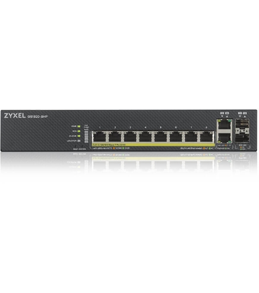 Коммутатор Zyxel NebulaFlex GS1920-8HPV2-EU0101F 8G 8PoE+ 130W управляемый