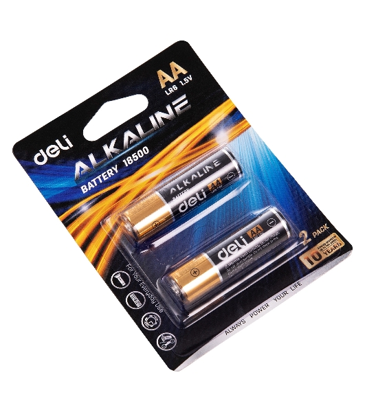 Батарея Deli E18500 AA (2шт) блистер