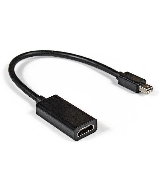 Кабель-переходник ExeGate EX284922RUS miniDisplayPort-HDMI ExeGate EX-mDPM-HDMIF-0.15 (mini20M/19F, 0,15м)