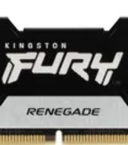 Оперативная память Kingston Fury Renegade, DDR5, 16Gb (1x16Gb), 6400MHz, CL32, DIMM, с радиатором, серебристый/черный
