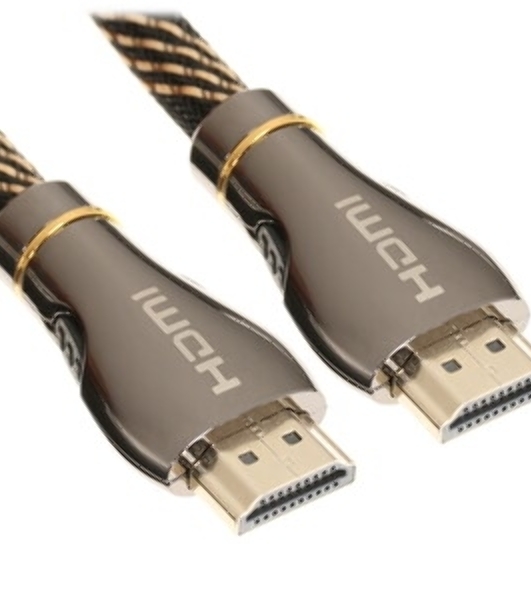 Кабель Cablexpert HDMI CCP-HDMI8К-2.5M, 19M/19M, v2.1, 8К, медь, позол.разъемы, экран, оплетка, 2.5м, черный, пакет