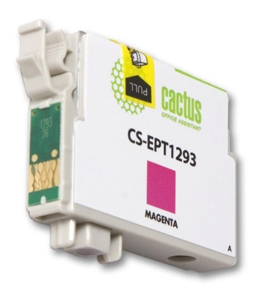 Картридж струйный Cactus CS-EPT1293 (T1293) пурпурный (10 мл) для Epson Stylus Office B42/BX305/BX305F/BX320/BX525/BX625/SX420/SX425