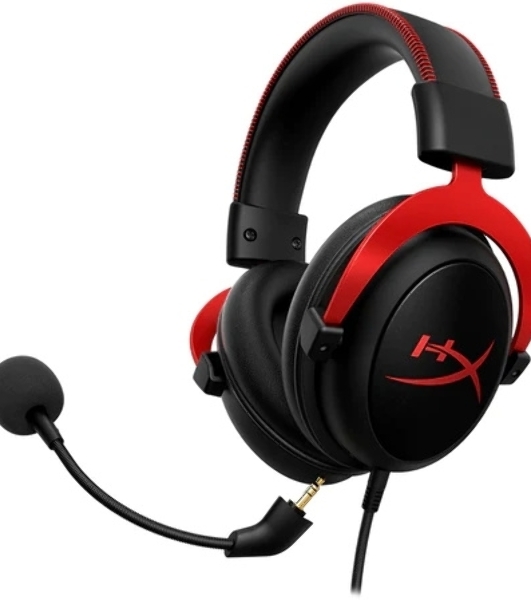 Гарнитура HyperX Cloud II красный, проводная, совместимость с консолями