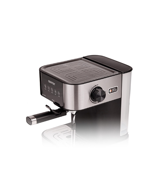 Кофеварка рожковая Centek CT-1164 серебристый, исп. кофе - молотый, 1.5 л, 1150 Вт, 15 бар