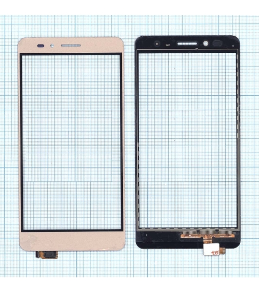 Сенсорное стекло (тачскрин) для Huawei Honor 5X/GR5, золотое