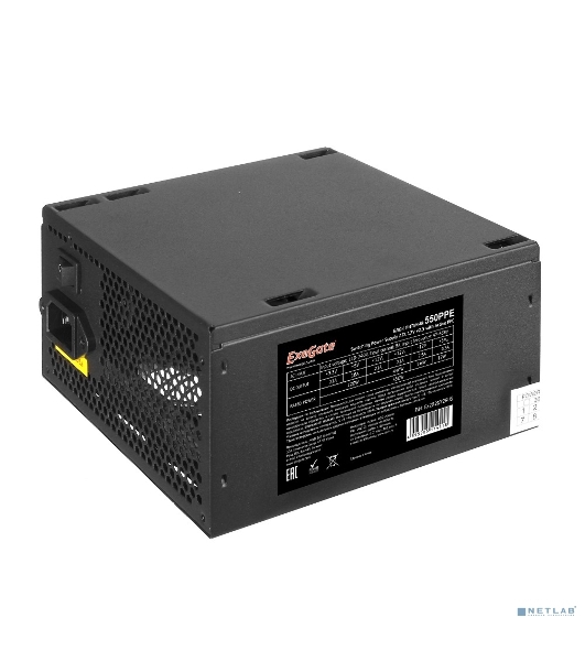 Блок питания ExeGate 550PPE (EX282072RUS-S), 550Вт, 120мм, черный