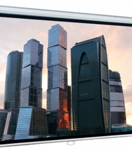 Экран Lumien 214x214см Eco Picture LEP-100110 1:1 настенно-потолочный рулонный