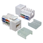 Модуль Keystone RJ45, Cat.5E, UTP, 90 градусов, белый, фото 1