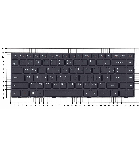 Клавиатура для ноутбука Lenovo IdeaPad 100-14IBY черная