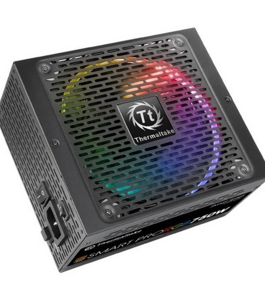 Блок питания Thermaltake Smart Pro RGb (PS-SPR-0750FPCBEU-R), 750Вт, 80 PLUS Bronze, 140мм, модульный, черный