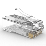 Коннектор RJ-45 (8P8C) LC-PTU-01/10 вилка универсальная. cat.5e. со сквозным отверстием(10 шт.), фото2