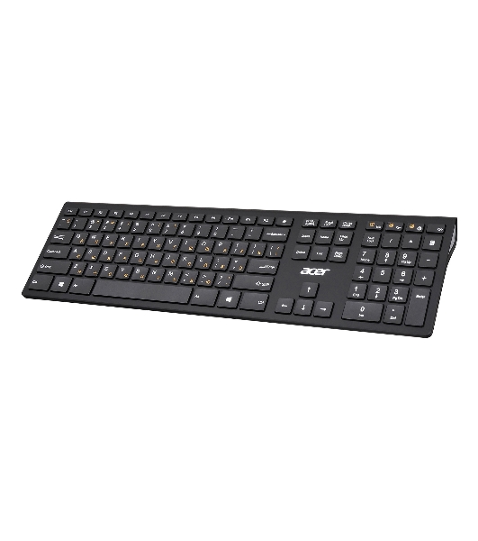 Комплект клавиатура+мышь Acer OKR030 беспроводной, USB, 1200 DPI, чёрный
