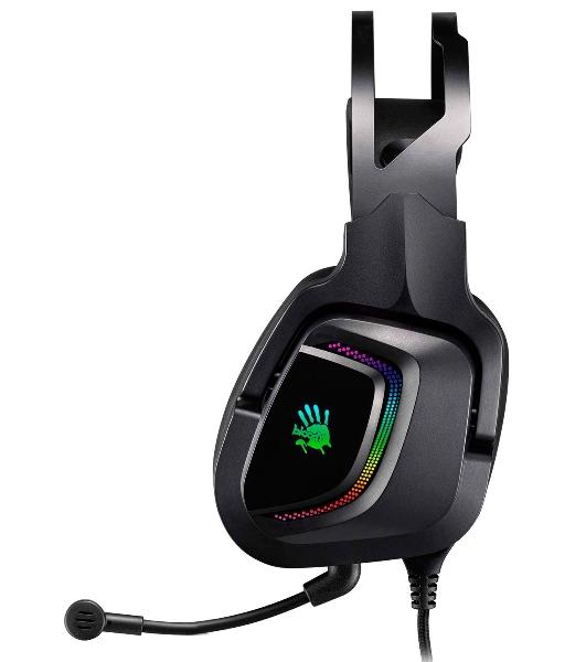 Гарнитура проводная с микрофоном A4Tech Bloody G570 черный/серый 2м мониторные USB оголовье (G570 USB/BLACK + GREY)