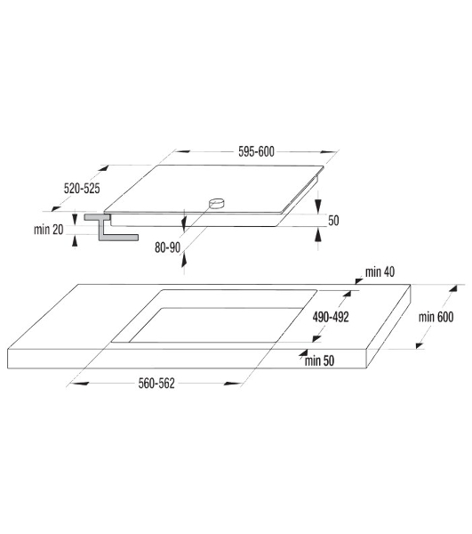 Варочная поверхность Gorenje EC642CLB, конфорок: 4 шт., стеклокерамика, независимая, черный