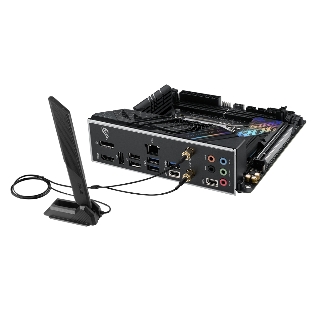 Материнская плата ASUS ROG STRIX B760-I GAMING WIFI, LGA 1700, Intel B760, 2xDDR5, 4xSATA, 2xM.2, 1xPCIe 5.0 x16, 1xHDMI, 1xDP, 1x 2.5Gb LAN, 3xUSB-A 2.0, 3xUSB-A 3.2 Gen 1, 1xUSB-C 3.2 Gen 1, 1xUSB-C 3.2 Gen 2x2, 5x3.5 мм, 7.1, Mini-ITX