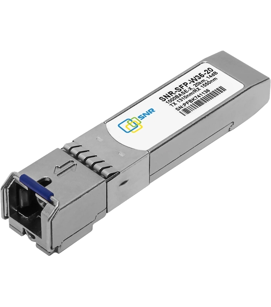 Модуль SNR SFP WDM, дальность до 20км (14dB), 1310нм LC