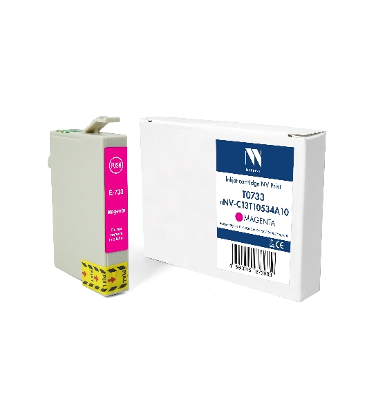 Картридж струйный NVPrint T0733 (NV-C13T10534A10) Magenta для Epson Stylus C110/СХ3900/CX4900/TX200/400/600 (13.5 мл) совместимый