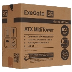 Компьютерный корпус Miditower ExeGate EVO-8243-EVO800 (ATX, БП EVO800RGb с вент. 12 см, 2хUSB+1хUSB 3.0, черный, 3 вент. с RGb подсветкой, боковая панель - закаленное стекло), фото23