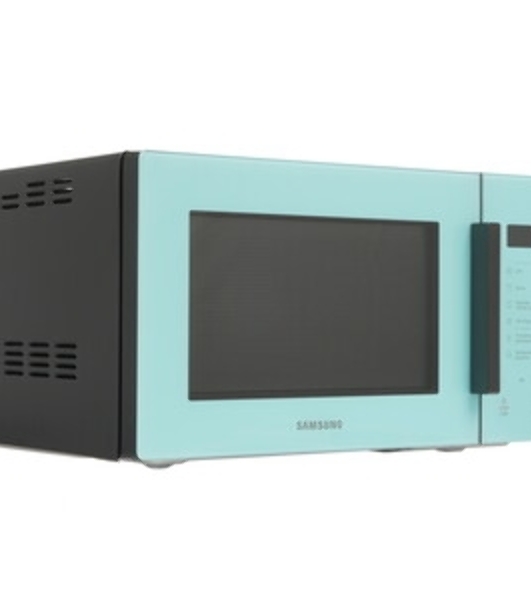 Микроволновая печь Samsung MG23T5018AN/BW голубой, 23 л, 800 Вт, переключатели - сенсор