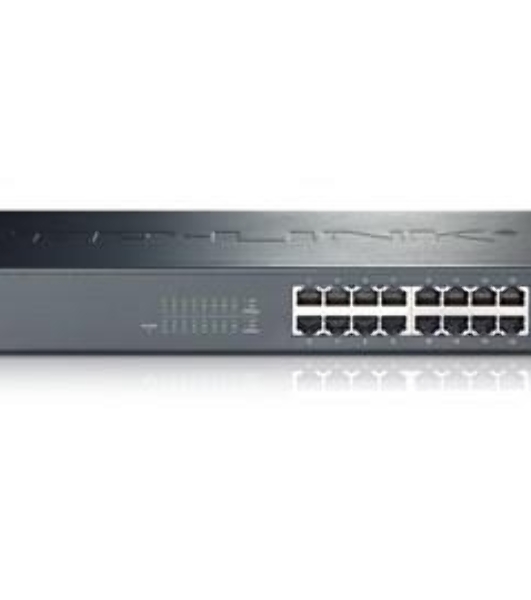 Коммутатор TP-Link SMB TL-SG1016 Коммутатор 16-port Gigabit Switch, 1U 19-inch rack-mountable steel case