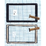 Сенсорное стекло (тачскрин) VTCP090A25-FPC-2.0, черное, фото3