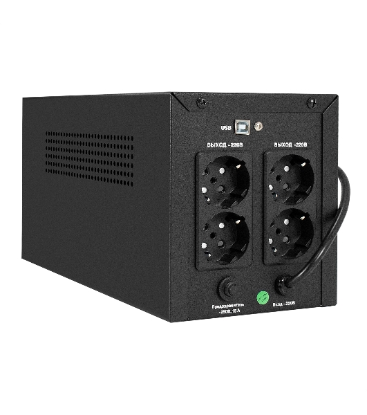 Источник бесперебойного питания ExeGate Smart LB-2000.LCD.AVR.4SH.USB (2000VA/1200W, цветной LCD, AVR, 4*Schuko, USB, батарея 12V 9Ah - 2 шт., металлический корпус, Black)