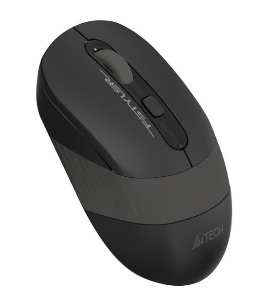 Мышь беспроводная A4Tech Fstyler FG10 черный/серый, 2000 dpi, радиоканал, USB, кнопки - 4