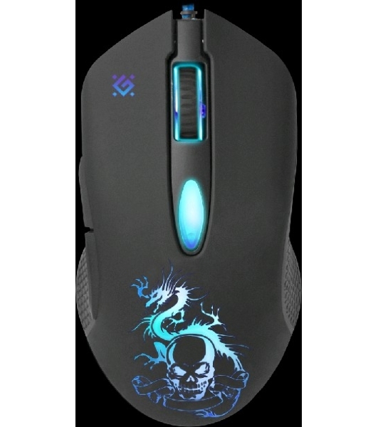 Мышь проводная Defender Sky Dragon GM-090L черный, 3200 dpi, USB, кнопки - 6