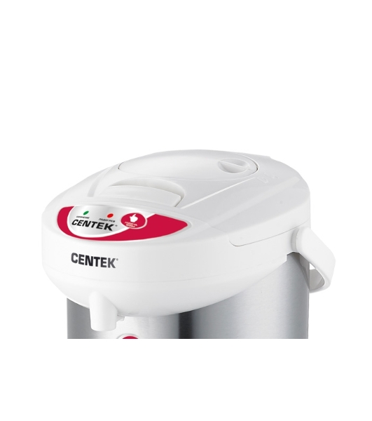 Термопот Centek CT-0080 белый, 3л, 600Вт, 3 способа подачи воды, корпус из нержавеющей стали