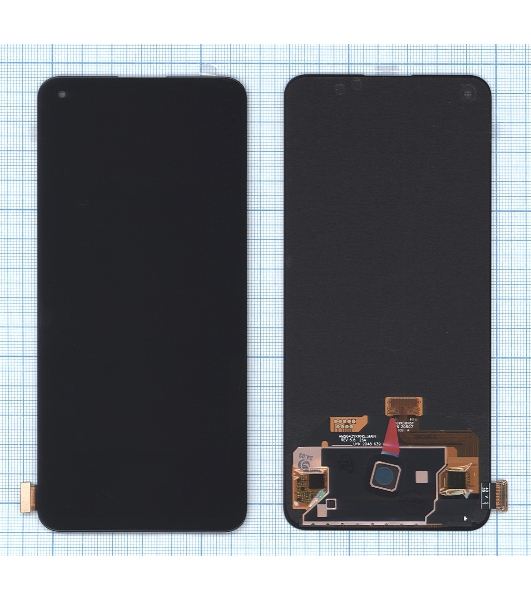 Дисплей для OnePlus Nord 2 в сборе с тачскрином OLED черный