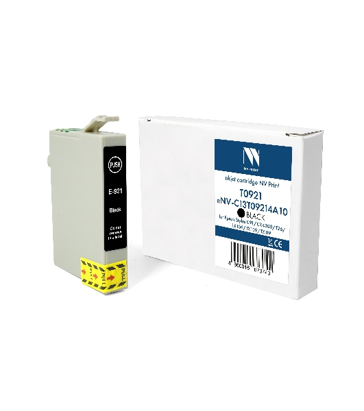 Картридж струйный NVPrint T0921 (NV-C13T09214A10) черный для Epson Stylus C91/CX4300/T26/TX106/TX109/TX119 (15 мл) совместимый