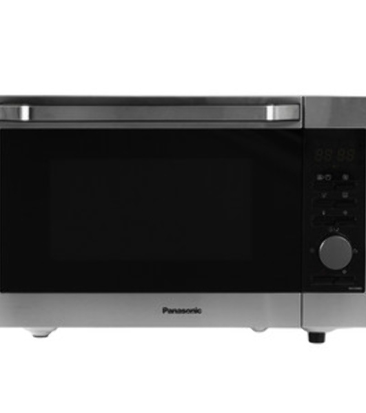 Микроволновая печь Panasonic NN-C69MSZPE нержавеющая сталь/черный, 30 л, 1000 Вт, переключатели - кнопки, поворотный механизм