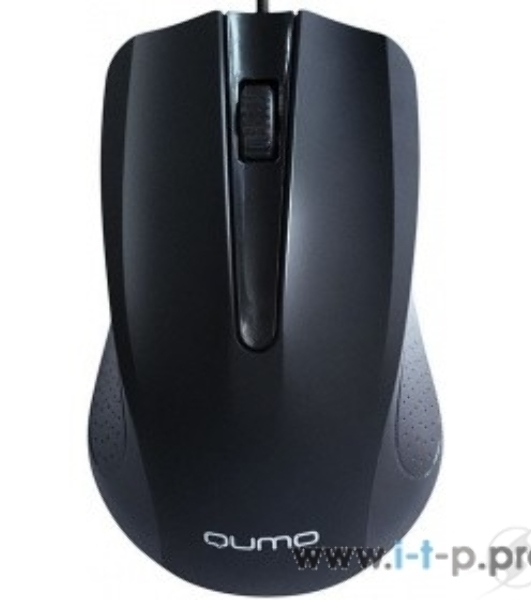 Мышь проводная Qumo Office Union M66 черный, 1000 dpi, USB, кнопки - 3