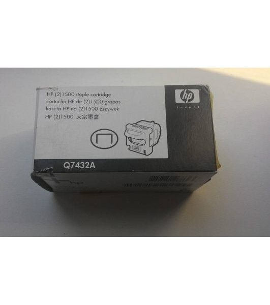 Картридж со скрепками HP Q7432A, комплект 2 картриджа по 1500 скрепок, для LJ M2727/M3035/3390/3392/CM3530/M525/M575, (1500x2)