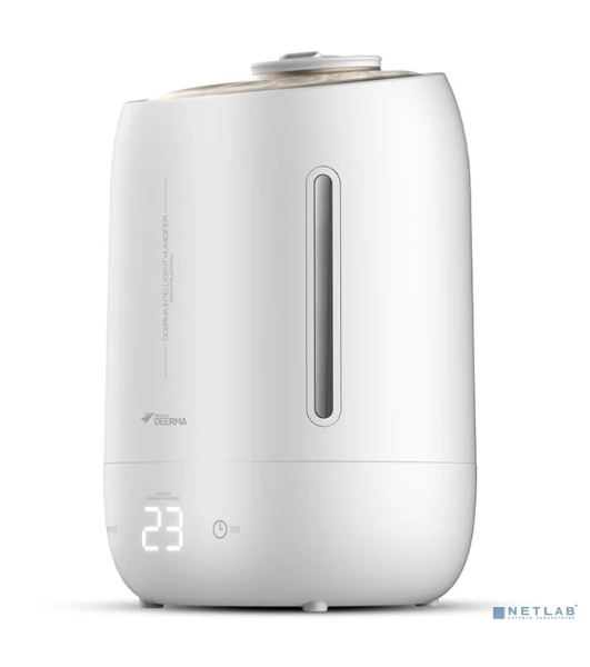 Увлажнитель воздуха Deerma DEM-F600 белый, 40 м², 5 л, ультразвуковой, сенсорное управление, таймер, автовыключение