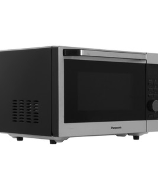 Микроволновая печь Panasonic NN-C69MSZPE нержавеющая сталь/черный, 30 л, 1000 Вт, переключатели - кнопки, поворотный механизм