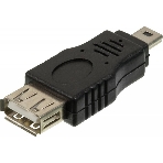 Переходник USB2.0 Ningbo mini USB (m)/USB A (f), фото 1