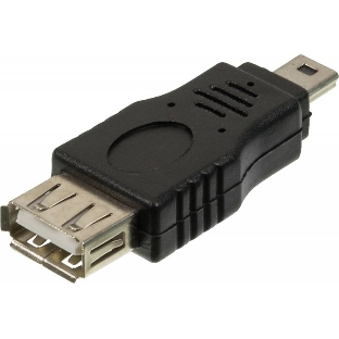 Переходник USB2.0 Ningbo mini USB (m)/USB A (f)